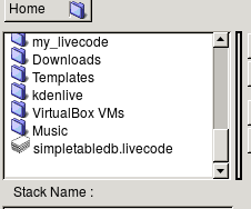 File and folder images in a text field...