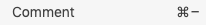 EditorCommentMacShortcutKey.png