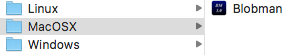 This is the Mac standalone folder. Just Upload the .App file.