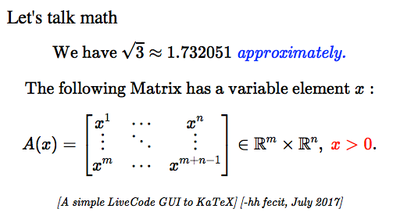 katex.png (33.17 KiB) Viewed 49540 times Output of KaTeX in your browser widget.
